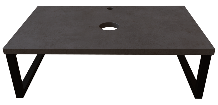 Столешница 1Marka Grunge Loft 100 бетон темно-серый