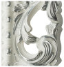 Зеркало Tessoro ISABELLA овальное с фацетом арт. TS-10760-W/S белый глянец с серебром