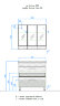 Мебель для ванной Style Line Ассоль 80 с 2 ящиками напольная Люкс PLUS, техно платина