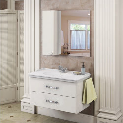 Мебель для ванной Comforty Неаполь-100 белый глянец