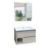 Мебель для ванной Comforty Турин-75 дуб белый