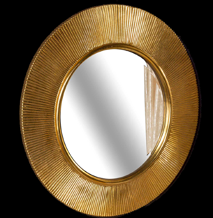 Зеркало Boheme Shine 528-G круглое 82 см, золото