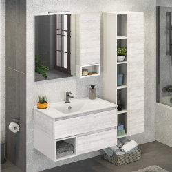 Мебель для ванной Comforty Турин-90 дуб белый