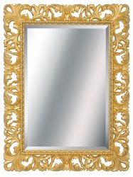 Зеркало Tessoro ISABELLA прямоугольное с фацетом арт. TS-1021-G/L поталь золото