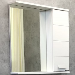 Зеркальный шкаф Comforty Модена М-60 белый матовый
