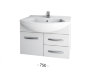 Мебель для ванной Dreja Eco Alfa 75 new, белый лак