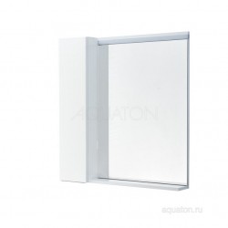 Зеркальный шкаф Акватон (Aquaton) Рене 80 белый, грецкий орех 1A222502NRC80