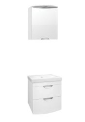 Мебель для ванной Style Line Жасмин-2 60 с 2 ящиками подвесная Люкс PLUS, белая