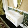 Мебель для ванной Clarberg Due Amanti 120 белый глянец, ручки золото