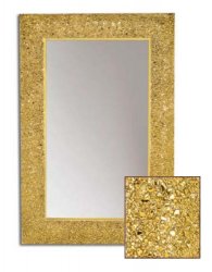 Зеркало Boheme 536 с подсветкой 75x97, золото