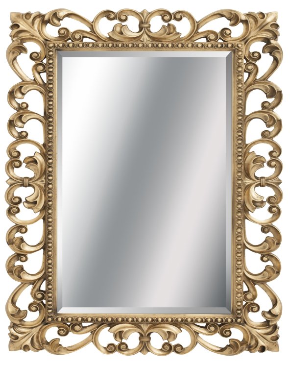 Зеркало Tessoro ISABELLA прямоугольное с фацетом арт. TS-1076-B/L поталь бронза