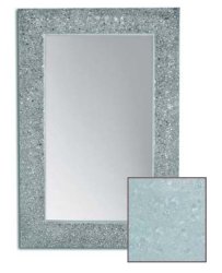 Зеркало Boheme 537 с подсветкой 75x97, белое серебро