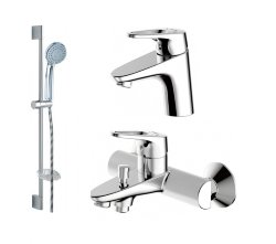 Комплект смесителей для ванной комнаты Bravat Drop-D (3 в 1) F00312C