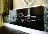 Мебель для ванной Clarberg Due Amanti 120 черный глянец, ручки хром