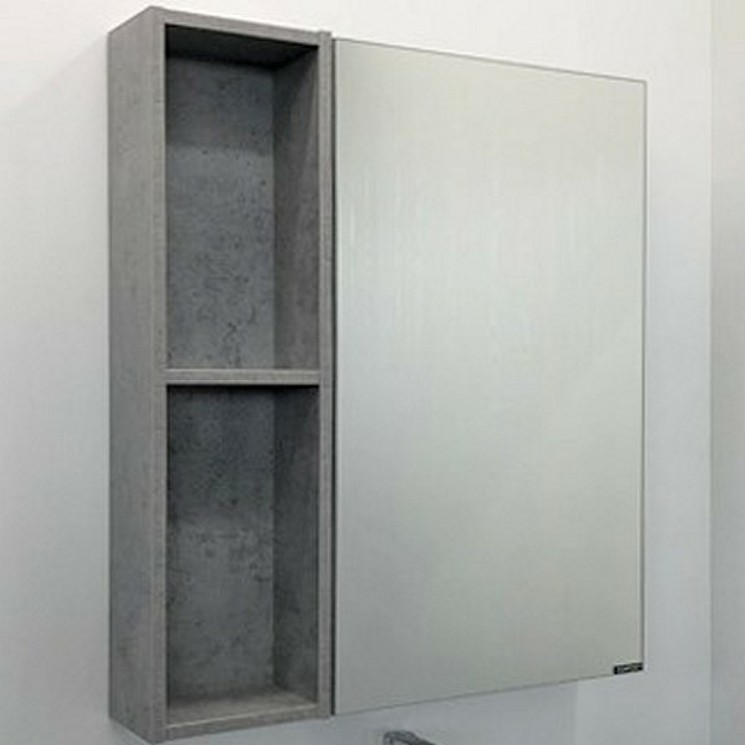 Зеркальный шкаф Comforty Осло-70 бетон светлый