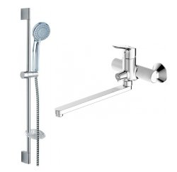 Комплект смесителей для ванной комнаты Bravat Drop (2 в 1) F00409C