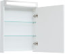 Зеркальный шкаф Dreja MAX 60 с LED-освещением, белый глянец
