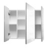 Зеркальный шкаф Comforty Римини-80 белый