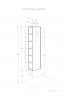 Шкаф-колонна Акватон (Aquaton) Сканди с зеркалом белый 1A253403SD010