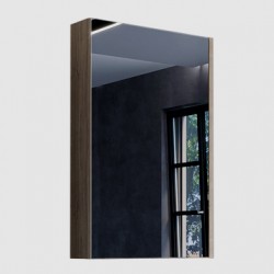 Зеркальный шкаф Comforty Порто-50 дуб темно-коричневый