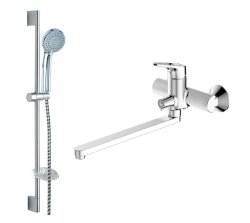 Комплект смесителей для ванной комнаты Bravat Drop-D (2 в 1) F00413C