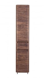 Шкаф-колонна Style Line Атлантика 35 с корзиной, люкс старое дерево, PLUS