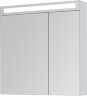 Зеркальный шкаф Dreja MAX 80 с LED-освещением, белый глянец