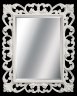 Зеркало Tessoro ISABELLA прямоугольное с фацетом арт. TS-1076-W/S белый глянец с серебром