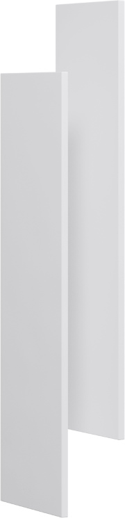 Комплект боковин зеркального шкафа Aqwella 5 stars Mobi, цвет белый, 17 см