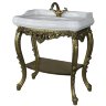 Мебель для ванной Tessoro ISABELLA 80 арт. TS-10108-W/B белый глянец с бронзой