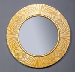 Зеркало Boheme Shine 528-G light золото глянец с подстветкой D 82 см