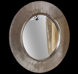 Зеркало Boheme Shine 528-SL light серебро глянец с подсветкой D 82 см