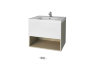 Мебель для ванной Dreja Eco Perfecto 60, дуб/белый лак