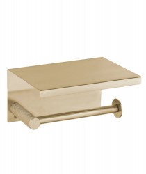 Держатель для туалетной бумаги с крышкой Boheme Uno 10971-MG matt gold
