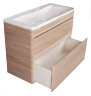 Мебель для ванной Style Line Атлантика 100 напольная, люкс ясень перламутр, PLUS