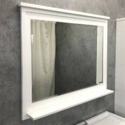 Зеркало Comforty Феррара-100 белый глянец