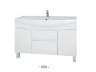 Мебель для ванной Dreja Eco Laguna Plus 120, белый лак