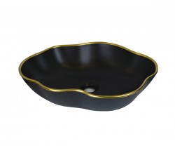 Раковина-чаша Bronze de Luxe 1395 черная 500х380х130