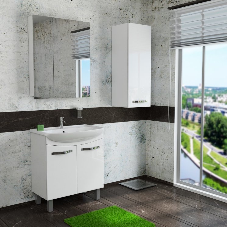 Мебель для ванной Dreja Eco Alda 65 D new, белый лак