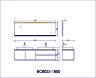 Мебель для ванной Orans BC-6023-1800