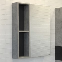 Зеркальный шкаф Comforty Франкфурт-60 бетон светлый