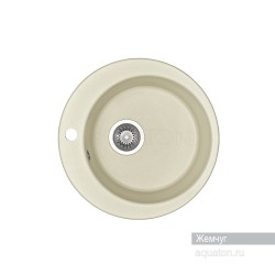 Мойка для кухни Акватон (Aquaton) Иверия круглая жемчуг 1A711032IV240