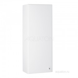 Шкаф навесной Акватон (Aquaton) Симпл одностворчатый левый белый 1A012503SL01L