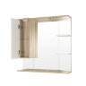 Зеркальный шкаф Style Line Ориноко 800/С, белый/светлое дерево