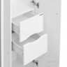 Шкаф-колонна Акватон (Aquaton) Симпл двустворчатая с бельевой корзиной белый 1A137403SL010