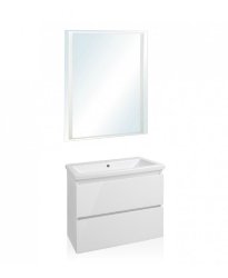 Мебель для ванной Style Line Даймонд 60 подвесная, люкс белая, PLUS