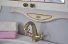 Мебель для ванной Atoll Ривьера 80 кремовый, патина золото
