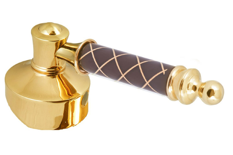 Boheme Vogue murano ручка для смесителя золотая шоколадная