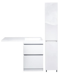 Мебель для ванной Style Line Даллас 115 напольная, люкс белая, PLUS