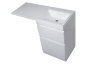 Мебель для ванной Style Line Даллас 115 напольная, люкс белая, PLUS